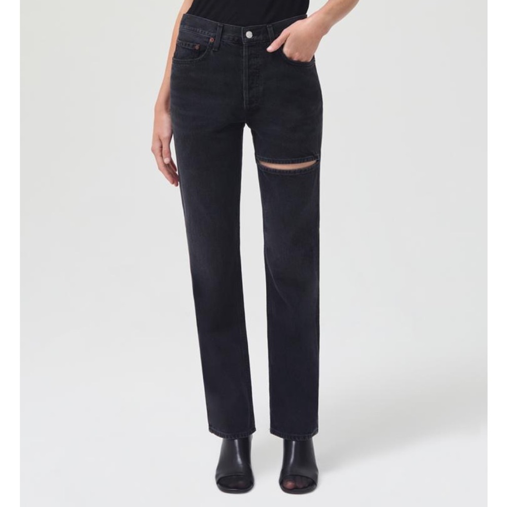 LANA MID RISE SLICE JEAN
